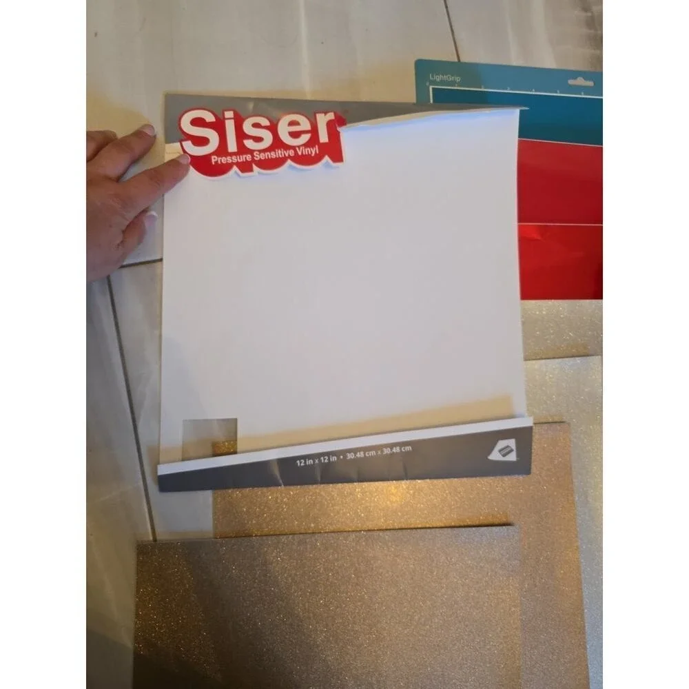 Siser Easy PSV Permanent Self Adhesive‎ Glitter Craft Vinyl 12